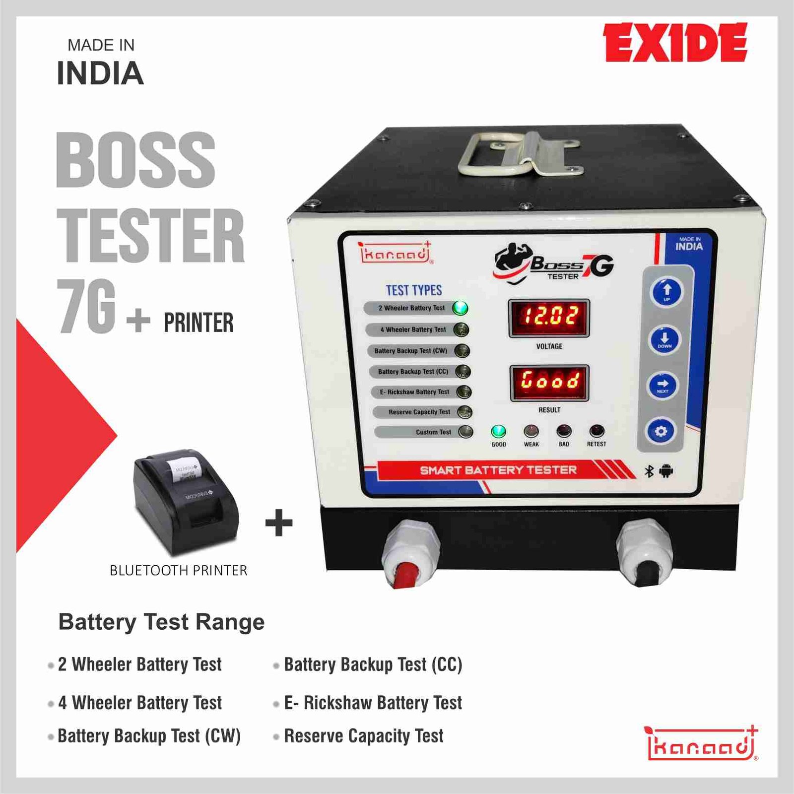 exide apporved battery tester
